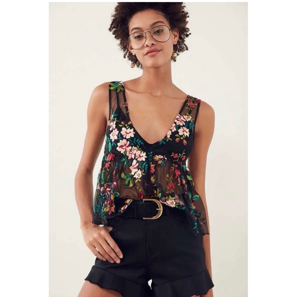 Urban Outfitters Ecote Sheer embroidered tank - Picture 13 of 15
